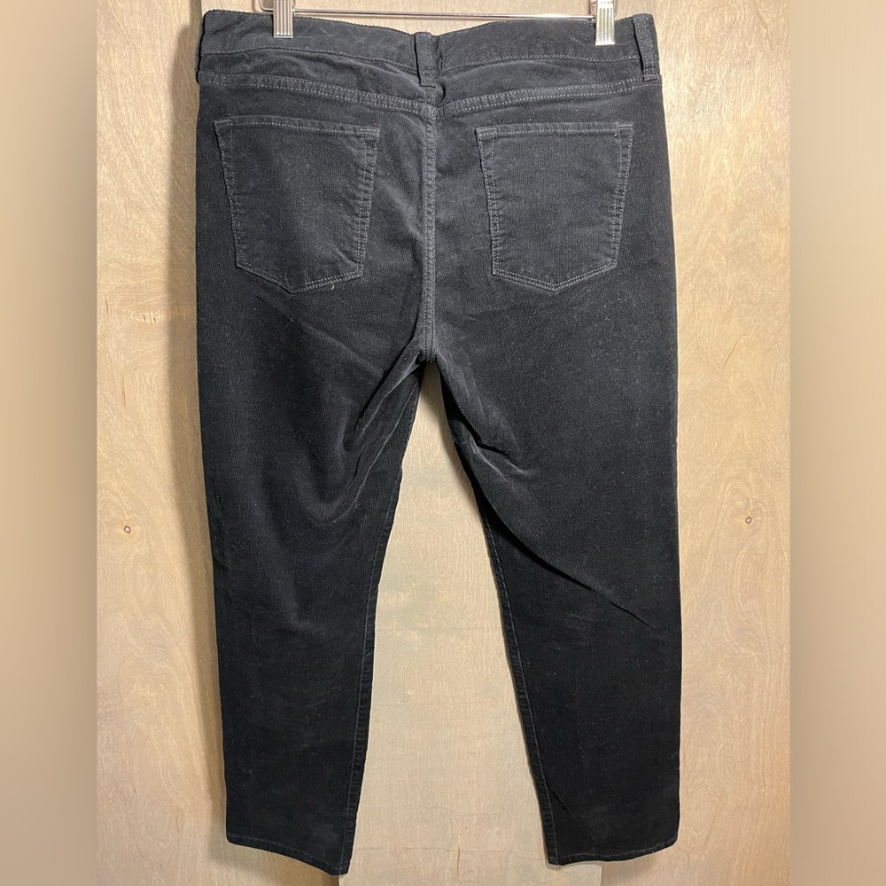 Banana Republic Skinny Fit Black Fine Whale Corduroy 5 Pocket Jeans size 12 - Picture 2 of 4